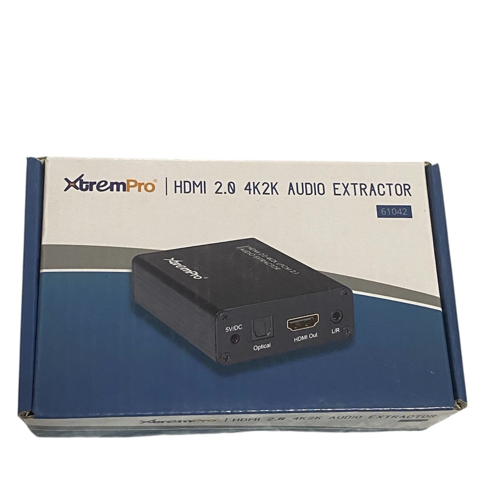 Black HDMI 2.0 4K2K Audio Extractor